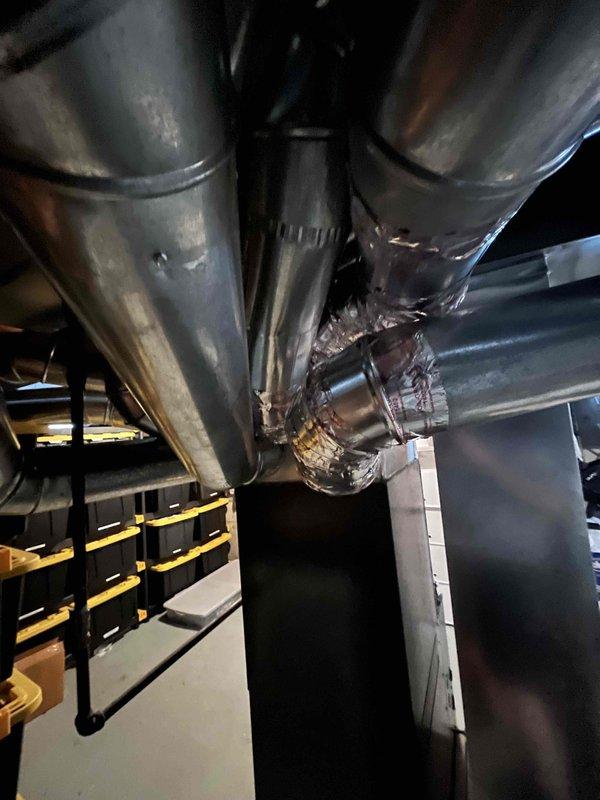 Completed full installation of new furnace and air conditioning system. Installed outdoor condensing unit with A2L refrigerant containing factory charge of 104 ounces, requiring no additional field charge. Connected and sealed all refrigerant lines, installed ductwork transitions with proper insulation at junction points, and verified all electrical connections and safety controls. System tested and operational upon completion.