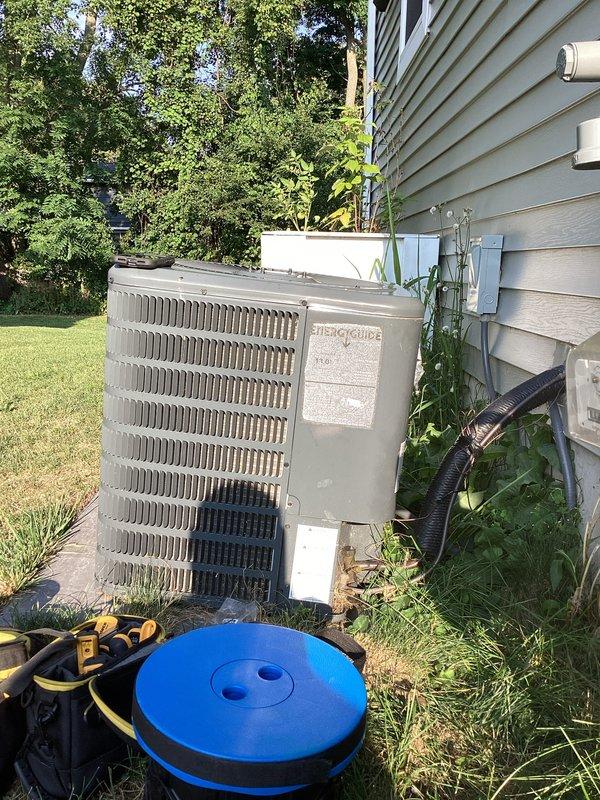Completed annual cooling maintenance on 4-year-old Goodman air conditioning system. Performed comprehensive tune-up including inspection of outdoor condensing unit, verified proper operation of all components, and checked refrigerant levels. Unit found operating within normal parameters with no immediate concerns identified.