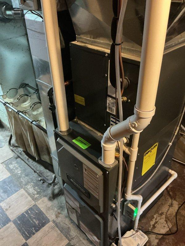 Completed annual cooling system maintenance on a 10-year-old EnergiAir unit manufactured in 2015. Performed comprehensive inspection of HVAC system including furnace and associated components, verified proper operation of all equipment, checked refrigerant levels, inspected electrical connections, and documented system condition with photographs. All equipment found operating within normal parameters with no immediate service needs identified.
