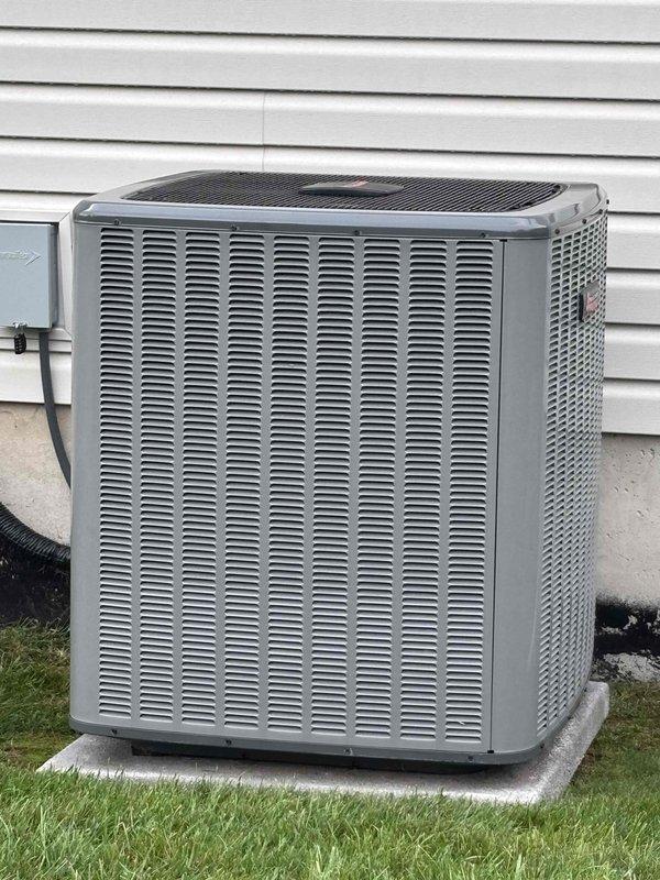 Completed annual cooling system maintenance and tune-up on residential air conditioning unit. Performed comprehensive inspection of condenser unit, verified proper operation of all components, and checked refrigerant levels. Noted unit has shifted slightly off concrete pad foundation and will require monitoring or repositioning to prevent future mechanical stress and potential damage to refrigerant lines and electrical connections. Cleaned condenser coils, inspected electrical connections at disconnect box, and verified adequate clearance around unit for proper airflow. System operating within normal parameters at time of service completion.