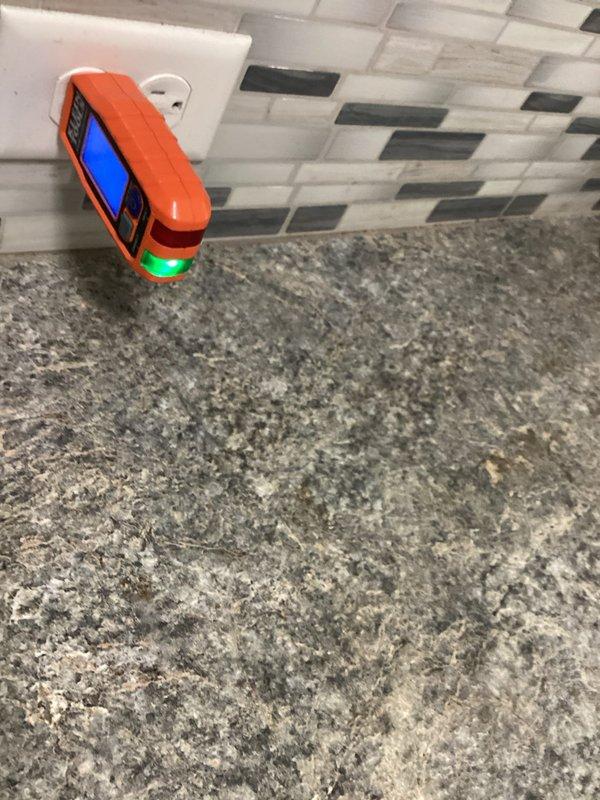 Responded to service call for four non-functioning kitchen counter outlets affecting countertop appliances. Upon arrival, confirmed loss of power to the circuit and verified that resetting the breaker had not restored functionality. Identified failed GFCI outlet as the source of the circuit interruption, evidenced by absence of indicator light and no power downstream. Replaced defective GFCI receptacle with new unit. Tested all affected outlets in the circuit using voltage meter, confirming proper 120V AC power restoration to all four locations. Verified GFCI protection functioning correctly with test button. All kitchen counter outlets now operational.