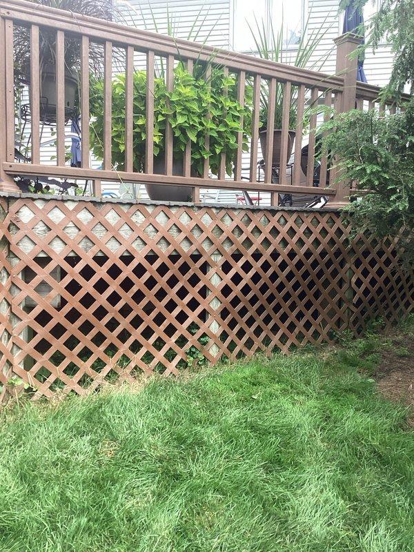 Responded to gas leak service call at residential property with 40-year-old gas infrastructure. Inspected gas pipe located in crawl space beneath exterior wooden deck that services swimming pool heater. Utility company had previously shut off gas supply due to confirmed leak. Accessed work area by removing deck boards using cordless drill to expose affected piping. Performed thorough inspection of gas line routing under deck structure and documented conditions with photographs. Assessed leak location and surrounding pipe condition to determine repair requirements for restoring safe gas service to pool heater equipment.