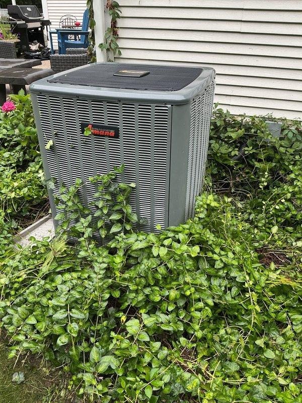 Completed annual cooling maintenance on residential air conditioning system. Performed comprehensive tune-up including system inspection, cleaning, and testing of all major components. Adjusted supply vents throughout the home per customer's airflow preferences. Inspected outdoor condensing unit and noted vegetation overgrowth requiring clearance for proper airflow and efficiency. Checked drain pan condition and verified condensate drainage system functionality. All refrigerant levels, electrical connections, and safety controls tested and found within normal operating parameters. System operational and cooling effectively upon completion.