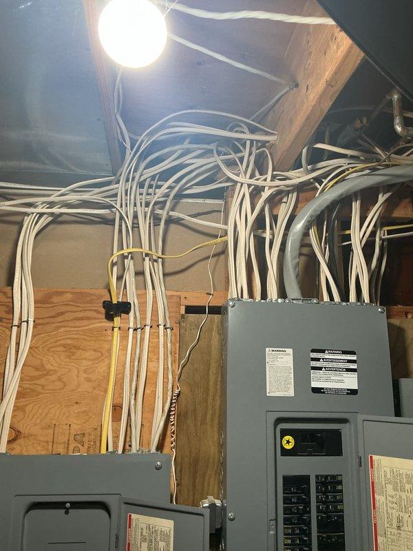 Conducted sales estimate for whole home dehumidifier installation in residential basement utility area. Assessed existing electrical infrastructure, including dual panel configuration with adequate circuit capacity, and evaluated optimal placement near main ductwork for integration with HVAC system.