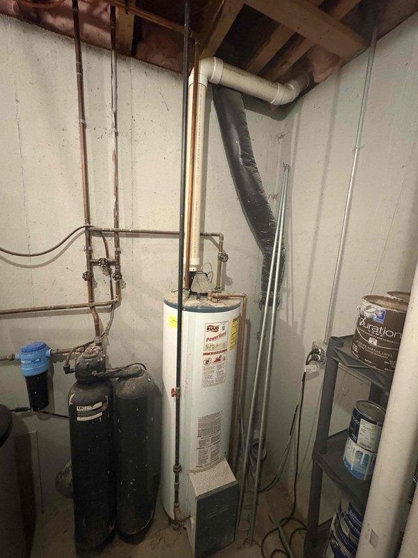 Completed water heater tune-up on 16-year-old unit that had not been serviced in over three years. Performed standard maintenance procedures including flushing sediment buildup, inspecting anode rod condition, testing temperature and pressure relief valve operation, and verifying proper venting and combustion. Discussed water softener operation with homeowner to address hard water concerns and prevent future mineral accumulation in the water heating system.