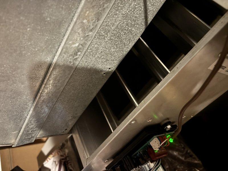 Replaced undersized zone damper in HVAC system with properly sized unit that was special ordered to meet system specifications. The new damper was installed in the ductwork to ensure proper airflow control and zone functionality, completing the quoted repair in approximately one hour.