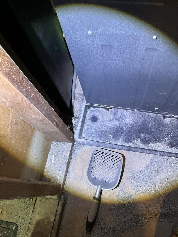 Completed annual AC tune-up and investigated recurring mold growth in humidifier drain tube. Inspected humidifier piping configuration and drainage system, documenting current horizontal drain tube routing that contributes to standing water and mold development. Provided estimate for humidifier removal, Air Ranger purification system installation, and UV light equipment to address air quality concerns and prevent future microbial growth.