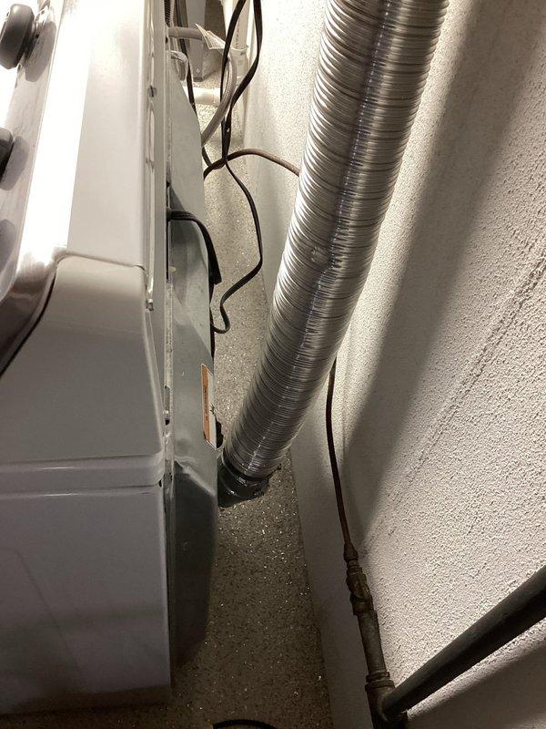Responded to gas leak call in basement of fifty-year-old residence following recent water intrusion and flooding. Inspected HVAC system, air handler unit, and associated ductwork in mechanical room; verified all gas connections and electrical components for safety. No active gas leak detected at time of inspection. Additionally provided quote for bidet toilet seat installation per customer request and documented existing bathroom fixtures for future installation work.