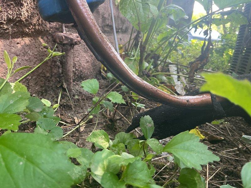 Completed annual cooling maintenance on 16-year-old Rheem system with coil manufactured in 2018. Inspected condensate pump assembly and drainage system, verified proper operation of float switch and discharge lines. Examined exterior refrigerant lines and confirmed copper piping integrity with no visible leaks or damage.