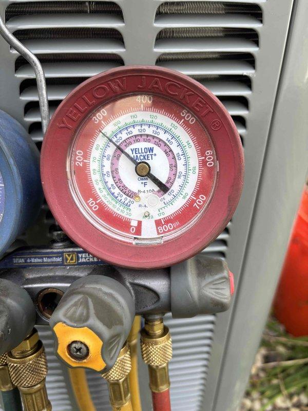 Completed full air conditioning system replacement at residential property. Removed existing outdoor condensing unit and installed new unit on concrete pad with proper leveling and positioning adjacent to exterior wall. Established refrigerant connections and performed system charging procedures using manifold gauges to verify proper pressures across all refrigerant lines. Verified electrical connections to outdoor disconnect and confirmed proper voltage supply. Conducted system startup and operational testing to ensure proper compressor function, airflow through condenser coil, and overall system performance within manufacturer specifications.
