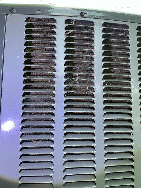 Completed comprehensive AC Super Tune-up on 4-year-old EnergiAir unit model WT 02-2032. Performed full system inspection, cleaned exterior louvered panels removing accumulated dirt, debris, and cobwebs from ventilation grilles, and verified all components operating within manufacturer specifications.