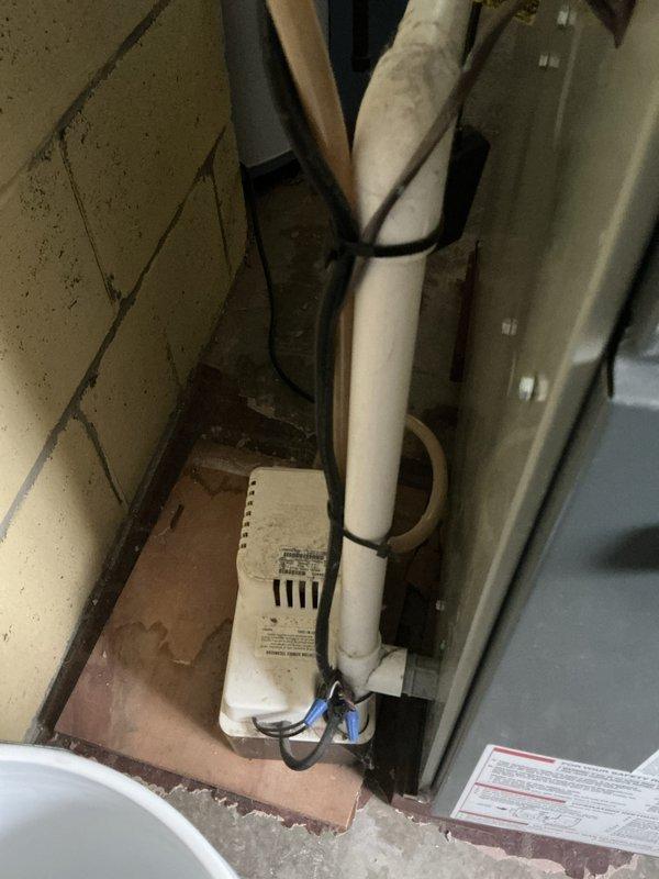 Completed annual cooling maintenance on 20-year-old American Standard air conditioning system. Performed comprehensive inspection of outdoor condensing unit, noting significant dirt accumulation and weathering on internal components consistent with age and outdoor exposure. Inspected dual-run capacitor and all electrical connections including multiple wire terminals and wire nuts; all connections found secure. Examined indoor air handler unit in basement utility space, which showed evidence of recent flood damage with visible dust and debris accumulation on surrounding surfaces and concrete flooring. Verified proper operation of all major components including compressor, condenser fan motor, and blower assembly. System currently operating within normal parameters despite age of equipment.