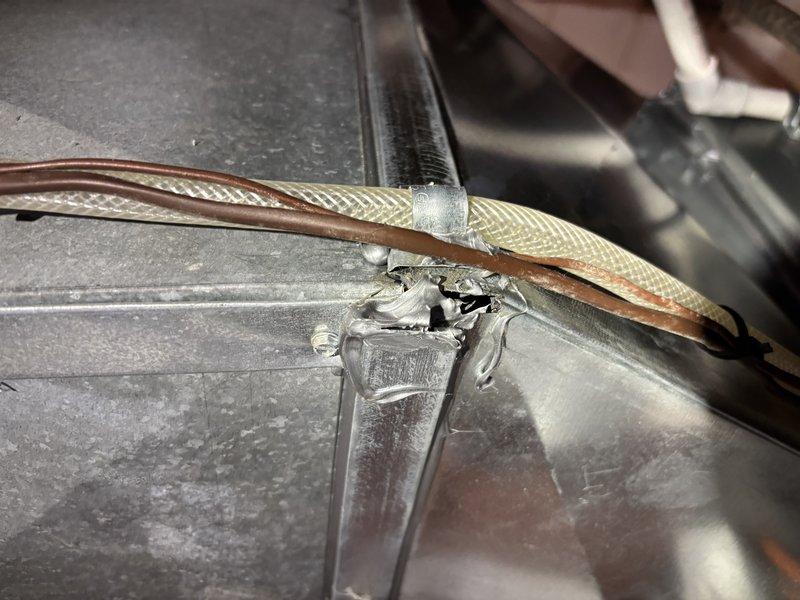 Completed annual cooling maintenance on 15-year-old AMANA system. Performed comprehensive tune-up including inspection of refrigerant lines, ductwork connections, and mechanical components. All braided line connections and mounting hardware verified secure, system operating within normal parameters.