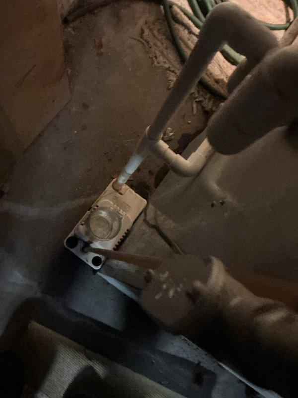 Completed annual cooling maintenance on 23-year-old Weather King air conditioning system with condenser manufactured in 2011. Accessed equipment in crawl space, performed standard tune-up procedures including inspection of ductwork, refrigerant lines, and mechanical components. All systems photographed and documented, with insulated piping and mechanical connections showing normal age-related wear but remaining operational.