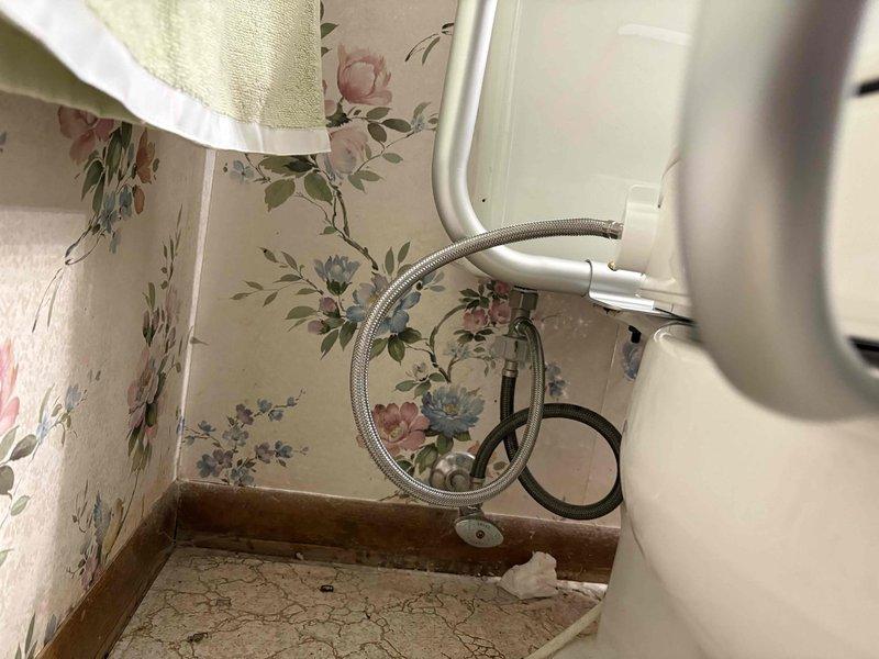 Completed installation of two bidet attachments to existing toilet fixtures. Connected water supply lines using flexible braided hoses, installed shut-off valves, and verified proper water flow and leak-free connections. All plumbing components secured and tested for functionality.