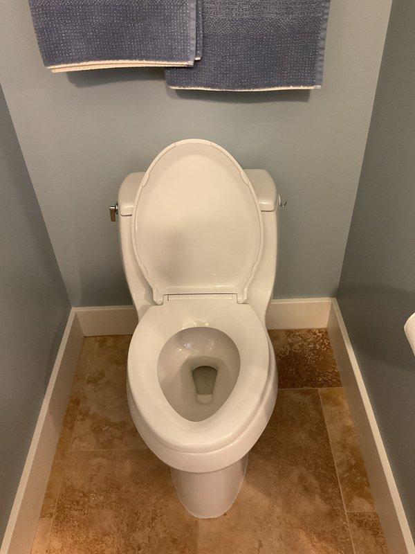 Completed installation of three customer-provided toilets at residential property. All units were properly set, leveled, and secured to floor flanges with new wax rings and mounting hardware. Water supply lines were connected, tested for proper fill and flush operation, and inspected for leaks. All installations passed final quality check with no water seepage detected at base seals or supply connections.