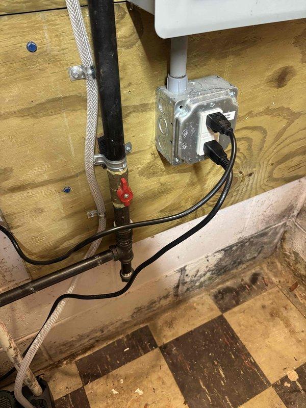 Completed installation of wall-mounted tankless water heater unit in utility area. Connected copper supply and discharge piping to unit, installed gas control valve assembly with flexible gas line, and secured all connections with proper mounting hardware. Installed condensate collection pan beneath unit and routed white PVC exhaust venting through exterior wall. Verified proper operation of digital control panel, tested all plumbing connections for leaks, and confirmed unit achieved proper temperature output and flow rate per manufacturer specifications.