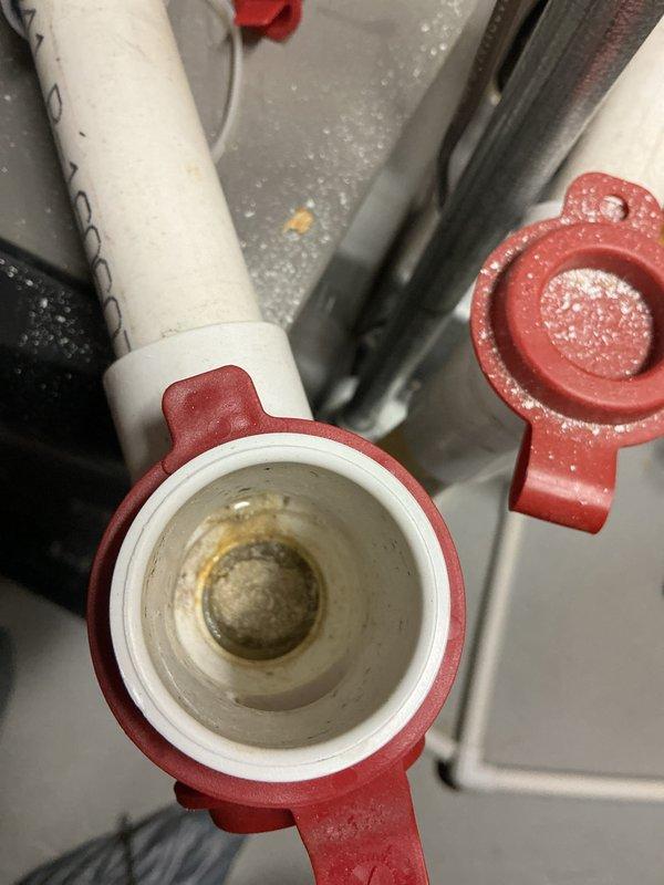Completed annual cooling maintenance on 9-year-old Lennox system. Performed comprehensive tune-up including inspection of condensate drain system with ball valves and PVC piping, verified proper drainage function, and documented equipment condition with photos. Confirmed best contact number and system operational status.