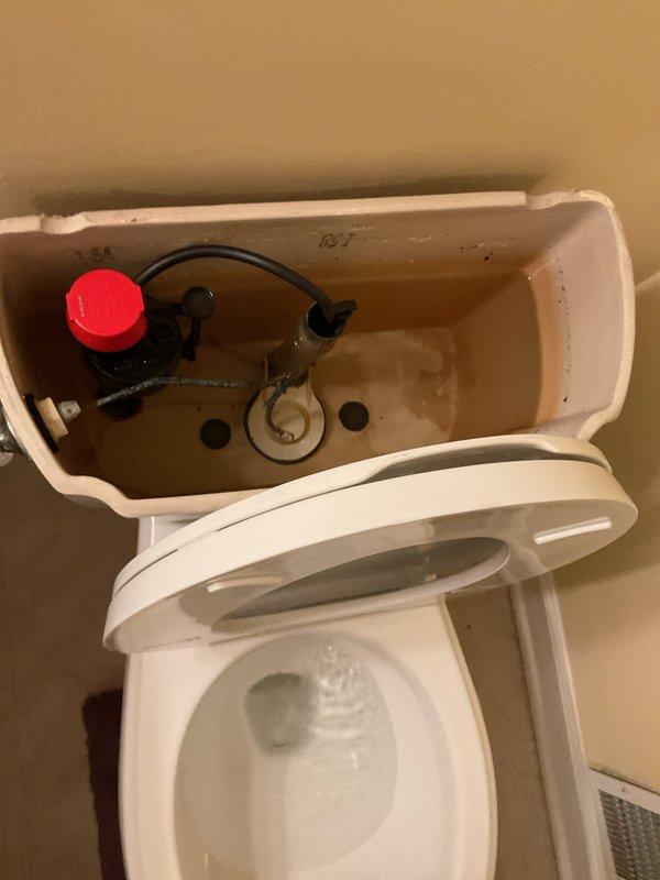 Responded to follow-up service call for leaking toilet that was previously reported. Inspected internal tank components and identified worn flapper valve as source of leak. Replaced faulty flapper assembly and tested flush mechanism to verify proper seal and operation, resolving the leak issue.