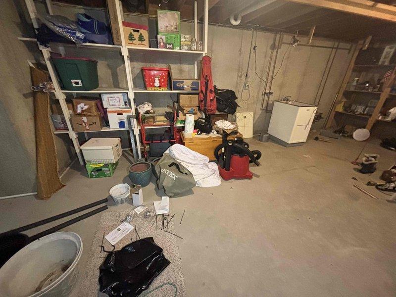 Responded to complaint of musty odor emanating from air conditioning system in 7-year-old Amana unit. Upon inspection, discovered significant dust and debris accumulation on internal components and evaporator coil assembly. Heavy particulate buildup on metal panels and framework indicated lack of regular maintenance, which was contributing to the musty smell being distributed through the ductwork. Documented conditions with photographs showing contaminated interior surfaces and compromised air quality within the system.