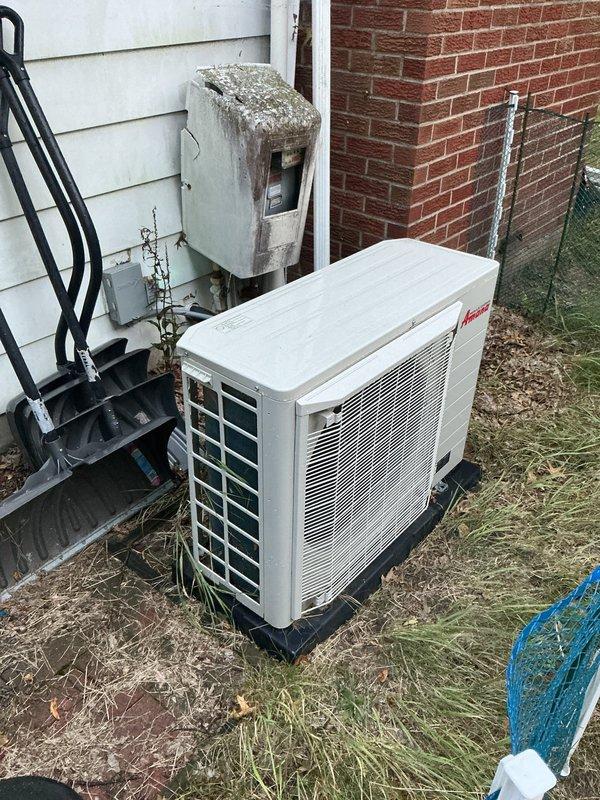 Completed annual cooling maintenance on residential EnergiAir system under active 2-year warranty agreement. Performed comprehensive tune-up inspection of outdoor condenser unit and indoor electrical components, verified proper refrigerant line connections, checked electrical supply and control wiring integrity, and documented equipment condition with photographic records. All systems operating within normal parameters with no service issues identified.