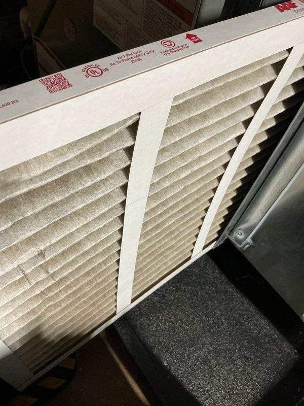 Completed annual cooling maintenance and tune-up on EnergiAir system under 2-year service agreement. Performed comprehensive inspection of mechanical components in utility space, verified proper operation of all connections and plumbing systems, and replaced air filters with new pleated media filters to ensure optimal airflow and system efficiency.