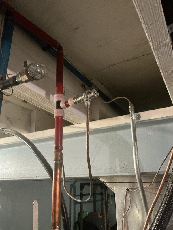 Completed annual heating maintenance visit on 9-year-old furnace system. Performed comprehensive inspection of heating equipment, ductwork, and associated mechanical components. Documented existing plumbing and HVAC infrastructure including copper piping, gas lines, ductwork configuration, and basement mechanical installations. System operational with no humidifier present as noted. Next contract maintenance scheduled for 2026.
