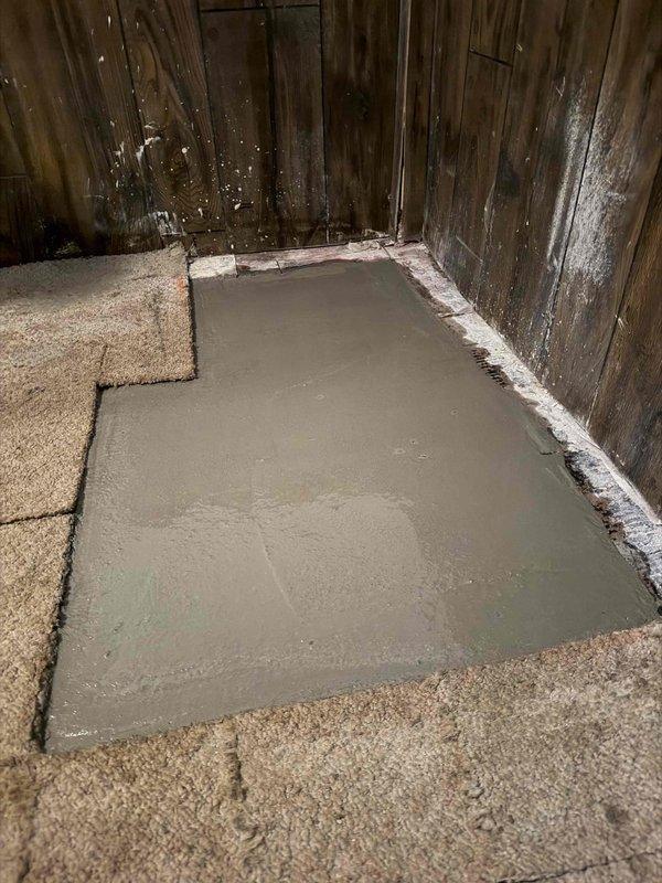 Replaced approximately 12 feet of deteriorated underground drain line in basement area over a two-day period. Coordinated with concrete cutting specialists to excavate and access the failed drainage system, removed compromised piping, installed new drain line, and restored concrete flooring to original grade upon completion.