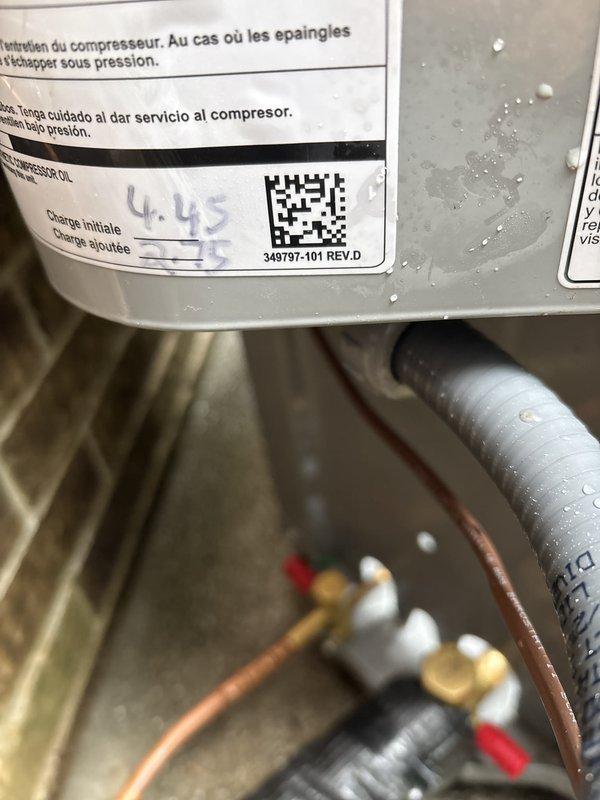 Completed full replacement and installation of two Unico Systems air conditioning units with corresponding air handlers. Installed dual Carrier outdoor condensing units on concrete pads with proper refrigerant line connections, electrical wiring, and conduit routing along exterior wall. Verified system pressures, tested all connections for leaks, confirmed proper operation of both systems, and documented equipment specifications including refrigerant charge levels.