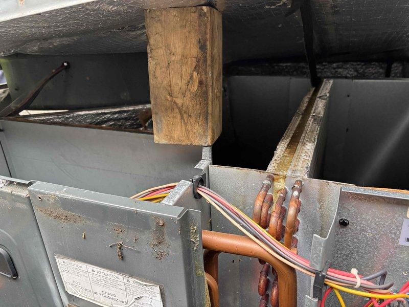 Responded to no-heat call on 16-year-old Energi furnace with complete power loss. Upon inspection, diagnosed failed control board preventing unit operation. Replaced defective control board, verified all electrical connections, tested capacitor functionality, and confirmed proper voltage to all components. System restored to full operation with normal heating cycle confirmed.