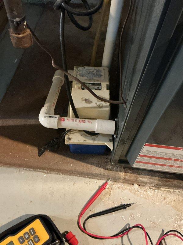Completed annual heating and cooling maintenance on 8-year-old Goodman system. Performed comprehensive tune-up on both air conditioning and furnace units, including inspection of all major components, refrigerant lines, electrical connections, and drainage systems. Verified proper operation of condensate pump and PVC drain line assembly, confirmed all safety controls functioning correctly, and documented equipment condition with diagnostic testing.