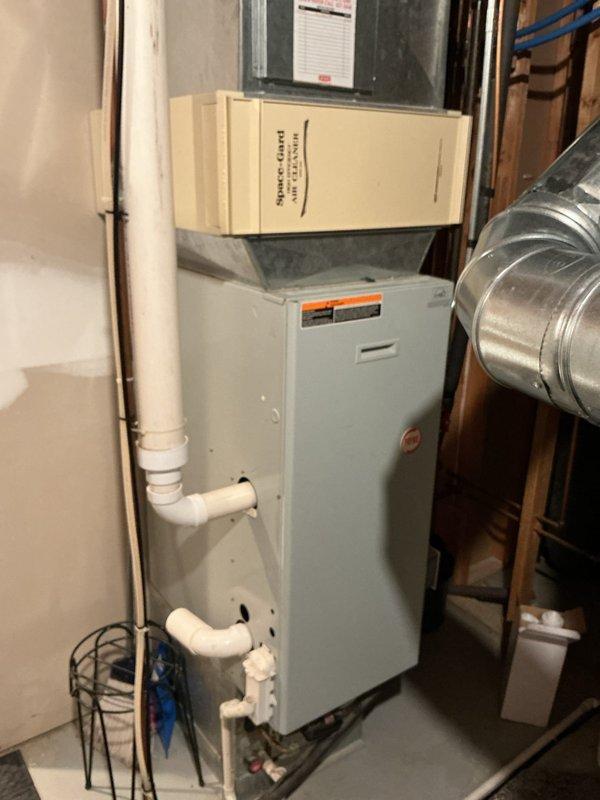 Completed annual cooling maintenance on residential HVAC system. Performed comprehensive inspection of air handler unit, verified operation of Aprilaire equipment, and checked refrigerant line connections. Inspected ULTRAFILT air filtration system, confirmed proper condensate drainage through PVC lines, and verified all ductwork connections were secure. System operating within normal parameters with no issues identified.