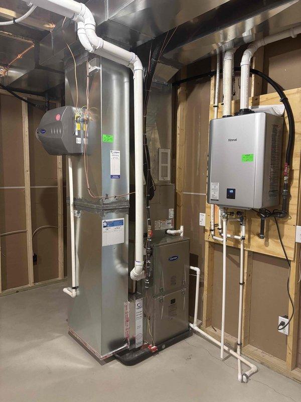 Completed annual heating maintenance and tune-up on residential furnace system. Performed comprehensive inspection of heating equipment, verified proper operation of all components, and documented system condition with photographs. No humidifier present on system requiring service.