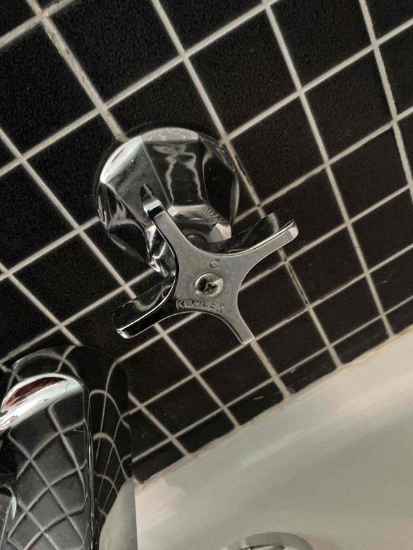 Completed comprehensive plumbing assessment of two bathroom areas with focus on shower and bathtub installations. Evaluated chrome fixtures including tub spout, dual-handle controls, drain assembly, and sink faucet for proper function and structural support. Documented existing conditions with photos showing bathtub plumbing against black tile wall and sink faucet installation. Assessed need for additional strapping or support work to address issues beyond standard leak repair, providing recommendations for overall plumbing system improvements in both bathroom locations.