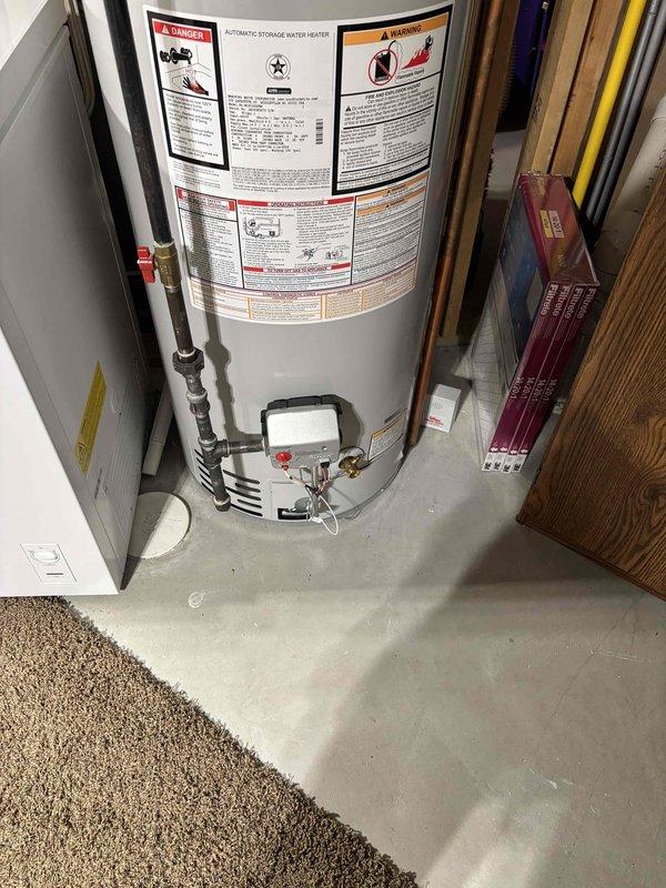 Replaced non-functioning thermostat on 4-year-old Comfort Maker HVAC system with basic single-stage model per customer request. Verified proper system operation and temperature control functionality upon completion.