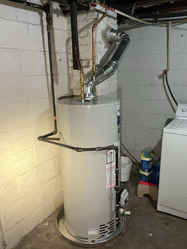 Responded to inspector correction request for gas line modification on water heater installation. Successfully installed union fitting on black gas supply line per code requirements, ensuring proper serviceability and compliance with inspection standards. Work completed without disruption to water heater operation.