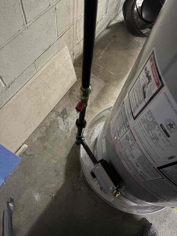 Responded to inspector correction request for water heater gas valve replacement. Upon arrival, assessed existing residential water heater installation and confirmed gas valve required updating to meet current code requirements. Successfully replaced non-compliant gas valve with approved unit, ensuring proper connection to water heater and gas supply line. Verified all connections for proper fit and leak-free operation, tested system functionality, and confirmed installation meets inspection standards.