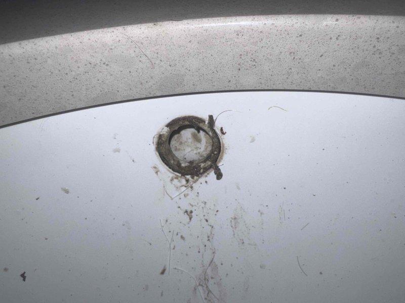 Completed trap cleaning and cartridge replacement as quoted. Removed accumulated buildup and deposits from drain assembly, cleaned stopper mechanism, and serviced P-trap. Replaced worn cartridge components and tested system for proper drainage and operation.