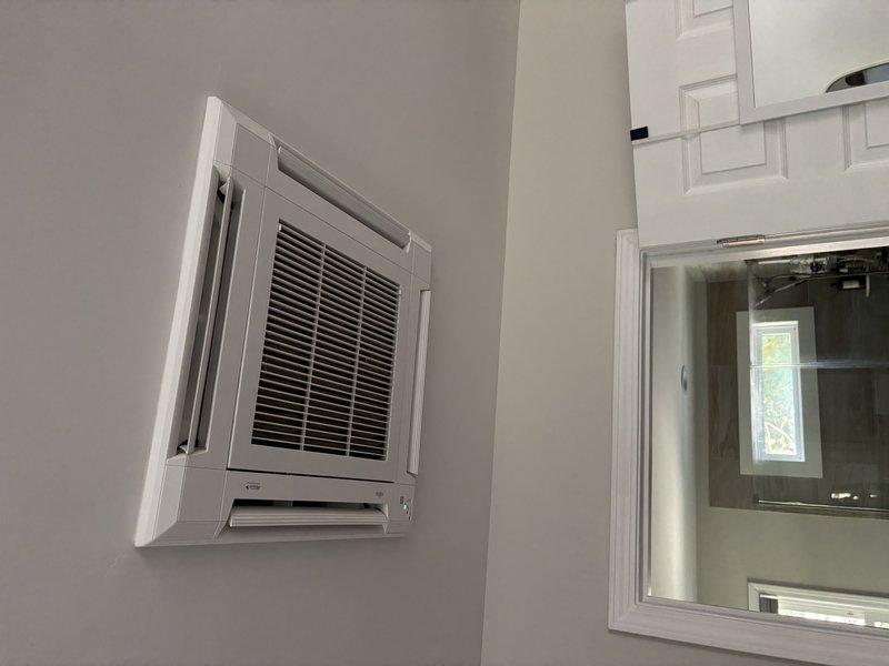 Completed annual heating maintenance on furnace and humidifier system. Inspected ductless mini-split unit per customer request and found unit operating normally with clean filters and proper airflow. Documented significant dust and debris accumulation observed in main ductwork system, which may impact indoor air quality and system efficiency. Enrolled customer in maintenance program covering furnace, air conditioning, and humidifier equipment.