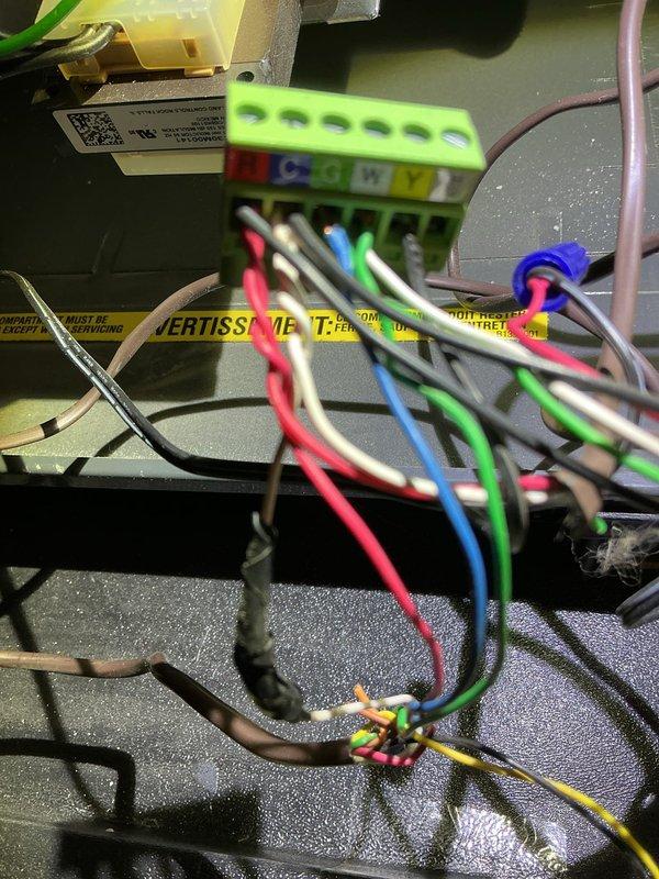 Completed annual heating tune-up on EnergiAir furnace (model WT 01-2035, circa 2011). Performed standard maintenance inspection including verification of all electrical connections at terminal block, checked wire integrity and proper color-coded conductor routing, and documented control wiring configuration. All systems operating within normal parameters with no issues identified.