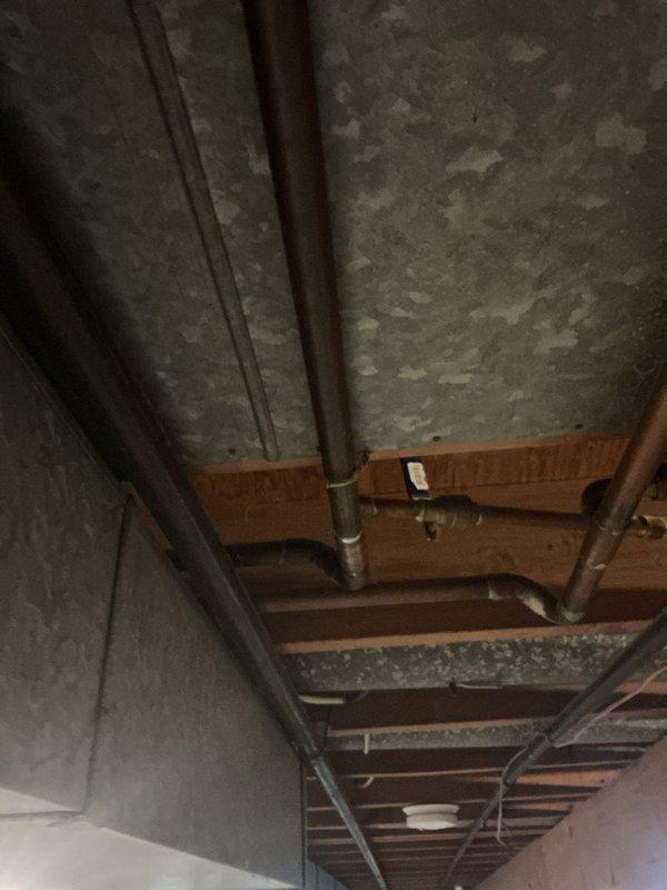 Replaced the shut-off valve on the main water inlet as requested. Customer confirmed availability for the service call and no rescheduling was necessary. Photos were taken documenting the work area, including the basement ceiling access point where the main water line is located.