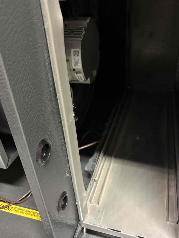 Completed installation of new zone damper assembly in attic HVAC system. Accessed existing ductwork, mounted replacement damper assembly with electrical connections, and secured all components to ensure proper zone control operation. System tested and verified operational upon completion.