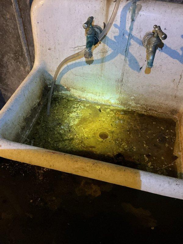 Replaced the condensate pump discharge line as a no-charge service item. Routed and secured the new line to the drain point and verified proper flow and drainage. Noted heavy corrosion on nearby cast iron drain fittings and utility sink plumbing during the visit, which may warrant future inspection.