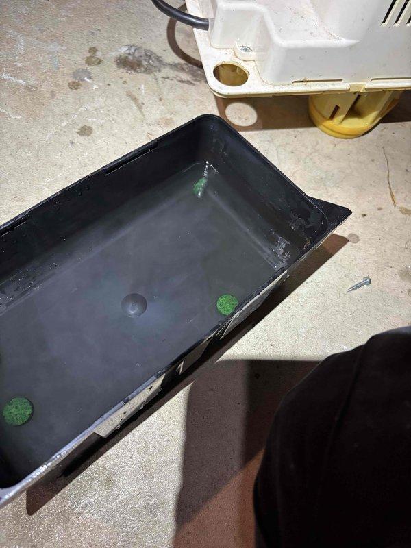 Performed annual heating inspection and tune-up on a 15-year-old Amana furnace. During the inspection, a heat exchanger failure was identified (visible crack/leakage), carbon monoxide testing was performed, and the gas and electrical supply to the furnace was shut off for safety; the customer was provided written warning documentation and the heat exchanger diagnosis guarantee information and acknowledged by signature. Also inspected the condensate pump reservoir, which was found holding standing water with residue, and documented its condition.