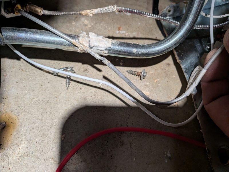 Responded to a gas water heater with no hot water and found the pilot had gone out. Inspected the gas control valve assembly and thermocouple wiring with a multimeter, checked associated wiring for damage, and performed a relight following manufacturer procedures. Verified proper pilot and burner operation and confirmed the unit was heating normally.