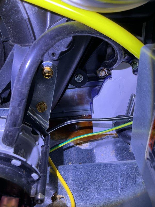 Performed annual heating inspection on Carrier furnace, verifying operation of the pressure switch, inducer draft assembly, and associated hosing and wiring connections. Noted rust and corrosion on the cabinet floor beneath the wiring and components, along with dust and lint accumulation, and recommend monitoring for moisture sources or condensate leakage.