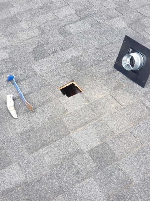 We inspected a roof for a leak linked to sump pump issues. After thorough checks, we found condensation and minor leaks at the roof vent. We offered repair, maintenance, and replacement options, and the homeowner chose repair. We fixed the vent, sealed it, and stopped the leak.