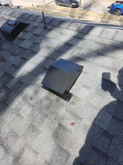 We addressed a roof leak by removing and replacing the power mast pole and eye bolt. Additionally, we removed and installed a new kitchen hood roof vent, ensuring a secure and leak-free installation.