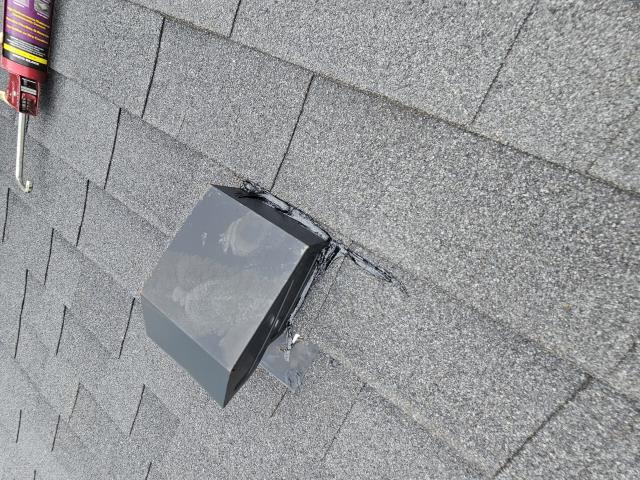 We inspected the roof and identified a ripped shingle near a vent. We sealed the shingle, preventing further leaks. The homeowner has since reported no more issues.