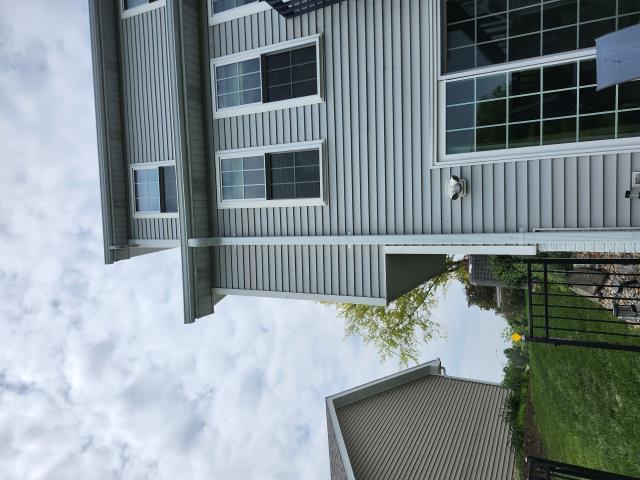 We installed Leaf Blaster technology on the gutters to prevent clogs. We also added a new downspout to improve water flow and ensure efficient drainage.